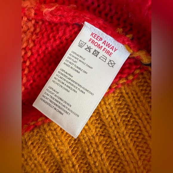 Urban Outfitters Benny Stripe Boyfriend Oversized Sweater Women Extra Small XS - Picture 9 of 10